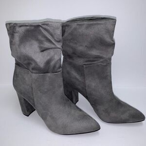 NWT New in Box Zigi Soho Sz 8.5 High Heel Grey Suede Ankle Comfy Beautiful Boots